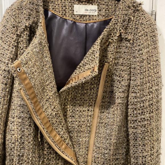 Frayed-Detail Tweed Jacket - Picture 3 of 4